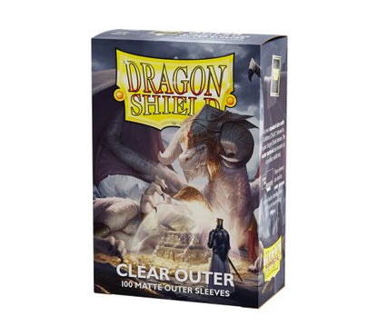 Outer Sleeves Matte: Clear (100 stuks) - Dragon Shield