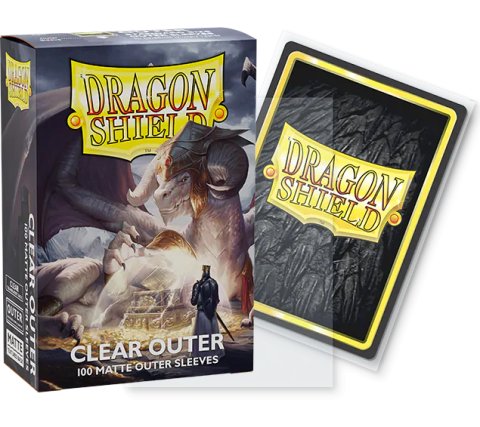 Outer Sleeves Matte: Clear (100 stuks) - Dragon Shield