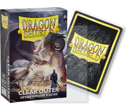 Outer Sleeves Matte: Clear (100 stuks) - Dragon Shield
