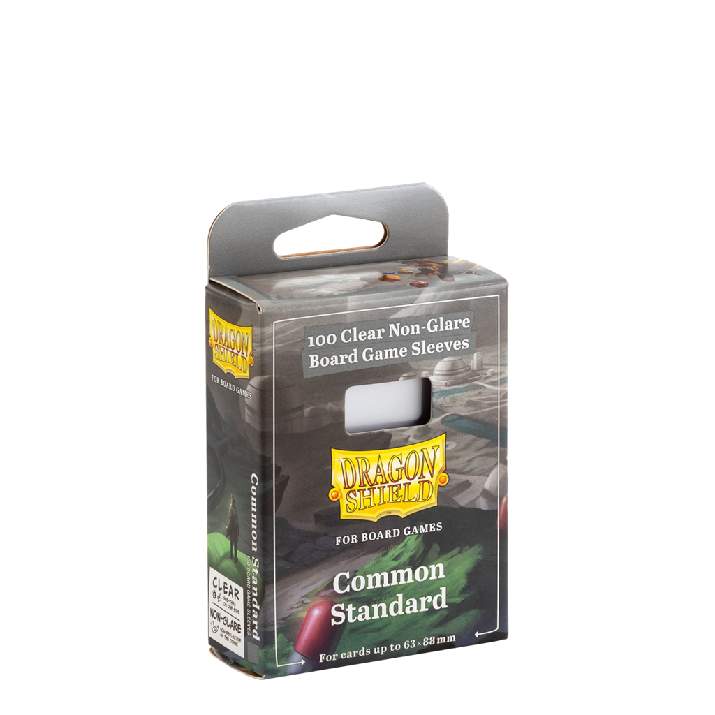 100 Common Clear board game sleeves - Dragon Shield
