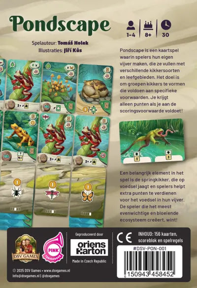Pondscape - Kaartspel (NL) – Achterkant