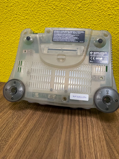 Nintendo 64 Aqua Console (Licht vergeeld)