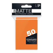 standard Matte Sleeves Orange (50 Stuks) - Ultra Pro