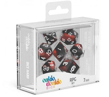 Oakie Doakie RPG dice set Lava Glow in the Dark - Dice