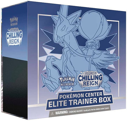 Pokemon Sword & Shield: Chilling Reign - Pokemon Center Elite Trainer Box: Ice Rider Calyrex (Seal beschadigd)