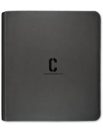 Portfolio 12-Pocket - Premium Zip Card Binder Grey (480)