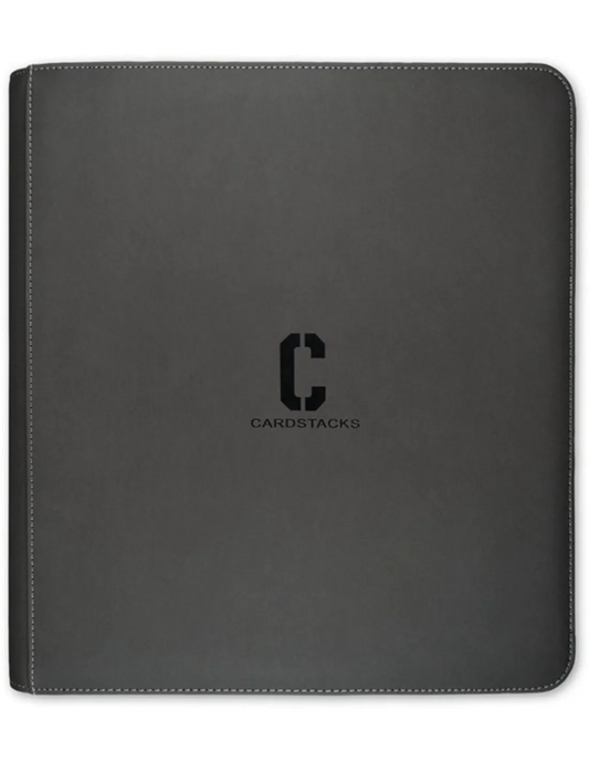 Portfolio 12-Pocket - Premium Zip Card Binder Grey (480)