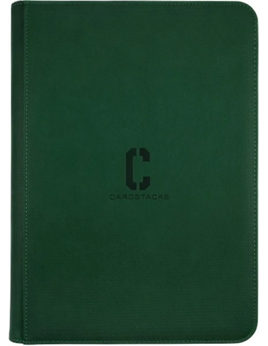 Portfolio 9-Pocket - Premium Zip Card Binder Green (360)