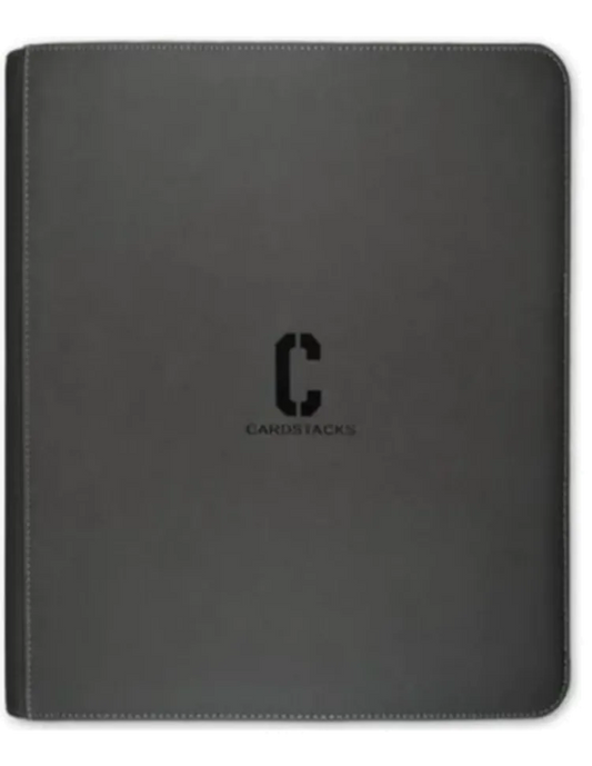 Portfolio 9-Pocket - Premium Zip Card Binder Grey (360)