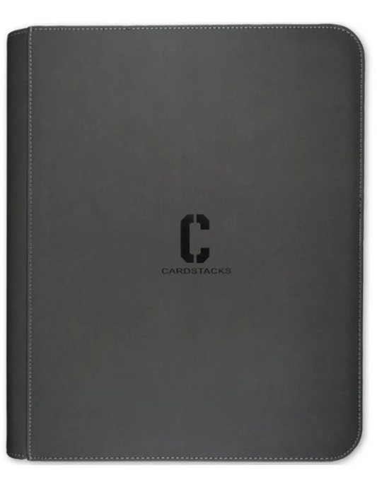 Portfolio 9-Pocket - Premium Zip Toploader Binder Grey (216)