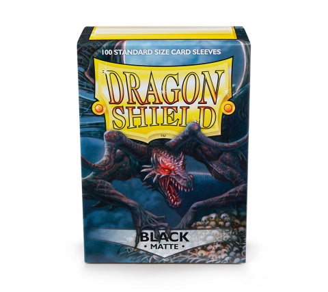 Standard Matte Sleeves Black (100 Stuks) - Dragon Shield