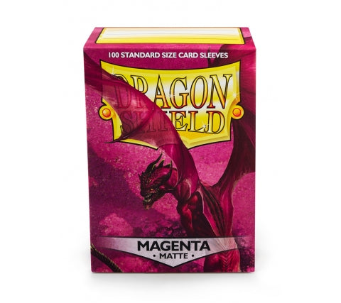 Standard Matte Sleeves Magenta (100 Stuks) - Dragon Shield
