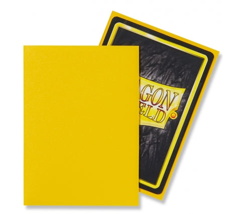 Standard Matte Sleeves Yellow (100 Stuks) - Dragon Shield