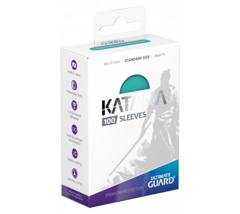 Katana Sleeves 100 Pcs (Turquoise) - Ultimate Guard