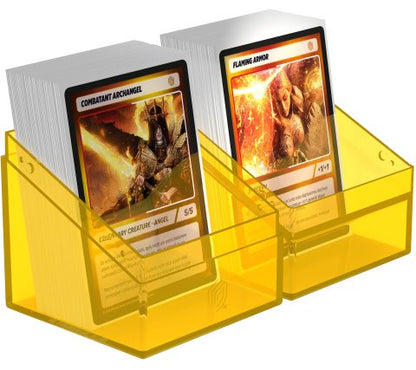 Ultimate Guard Boulder Deck Case 100+ Clear Amber - Deckbox