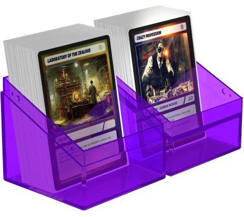 Ultimate Guard Boulder Deck Case 100+ Clear Amethyst - Deckbox