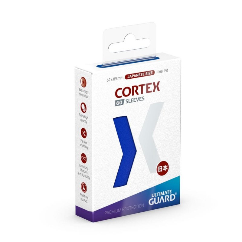Ultimate Guard Cortex Sleeves Japanese Size Blue (60) - Sleeves